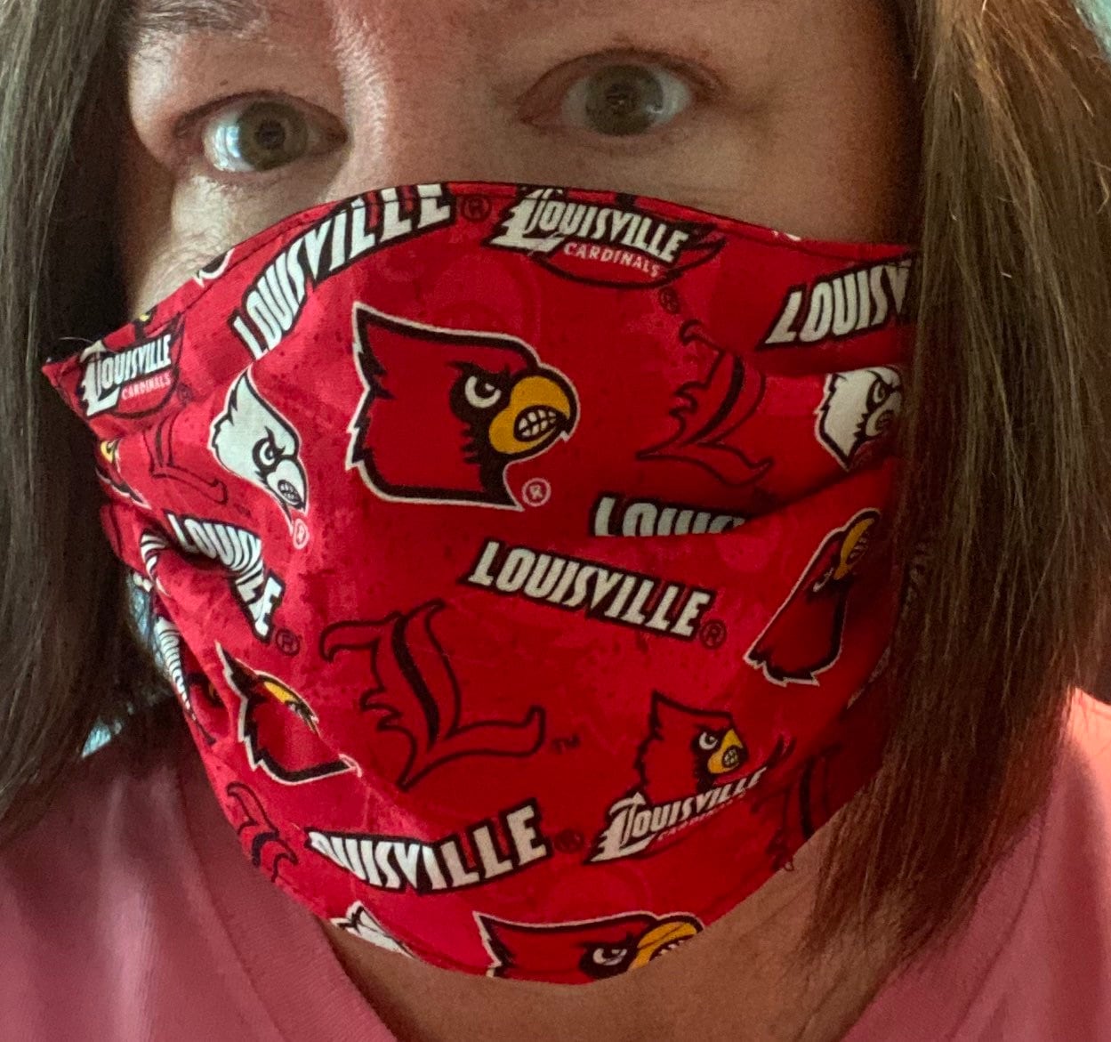 Louisville University Cardinals Football Team ML Caps Knit Scarf New NOS  Tags