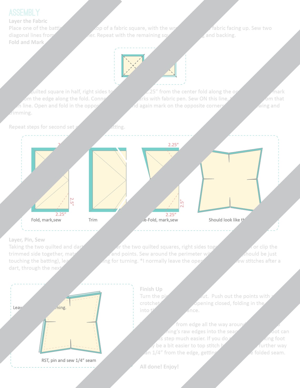 Quilted Ice Cream Cozy Pattern Etsy Canada