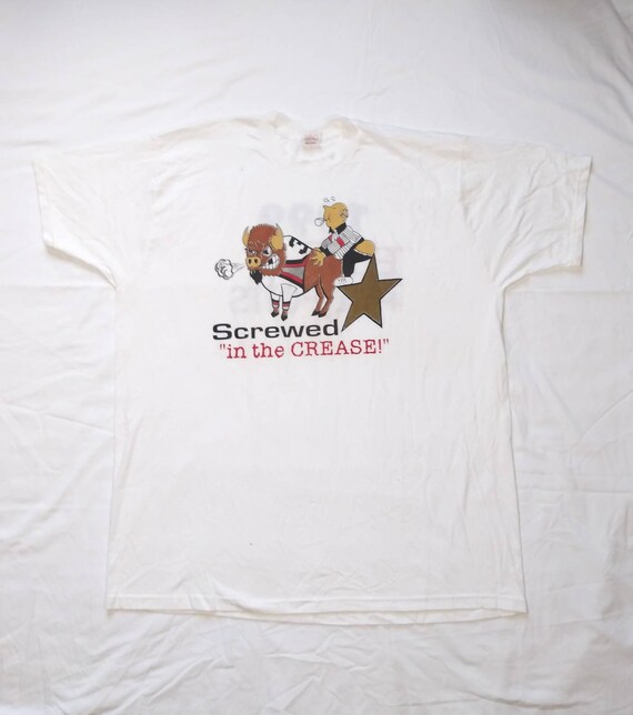 Vintage 1999 90's Buffalo Sabres "Screwed In The C
