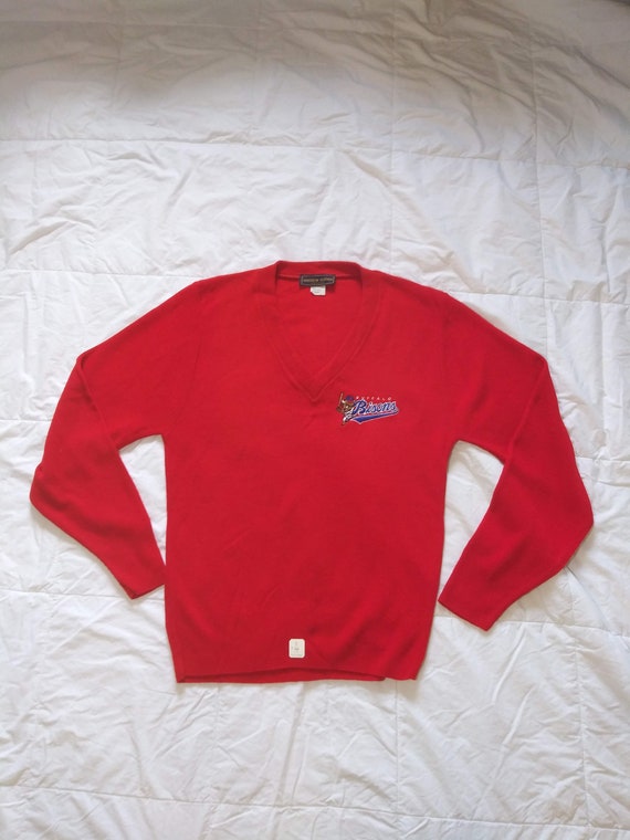NWT Vintage 80's Buffalo Bisons V Neck Sweater