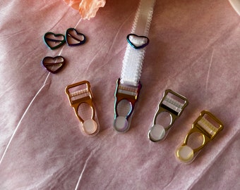 Garter clips set for lingerie making 12mm