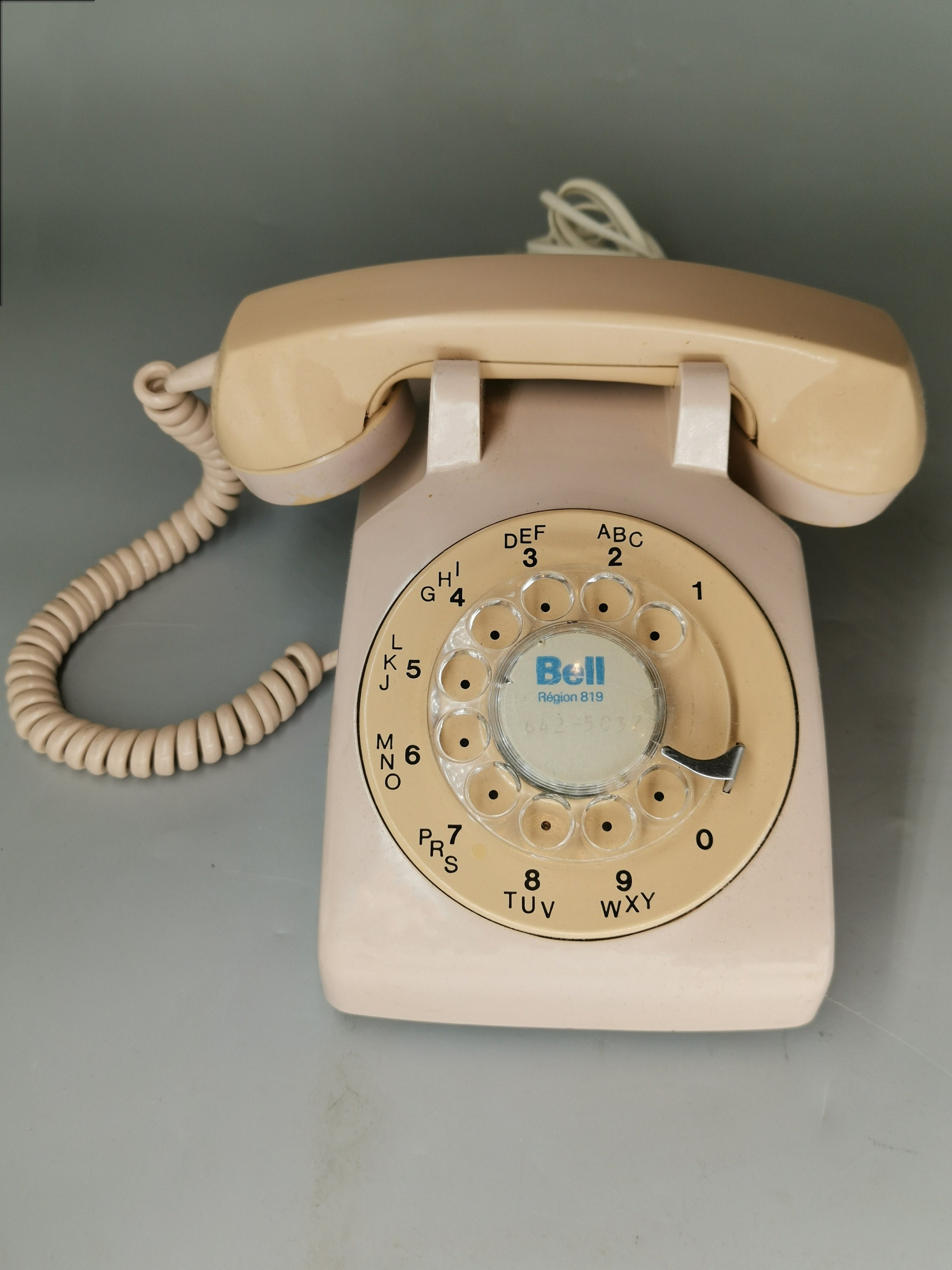 Téléphone Rotatif Vintage Telkom – Pologne 1960-70, Original