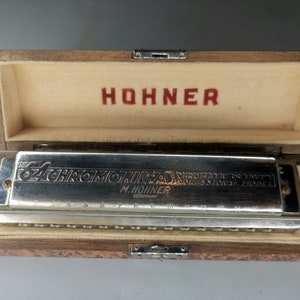 Vintage 16 Holes Hohner 64 Chromonica Harmonica, Professional