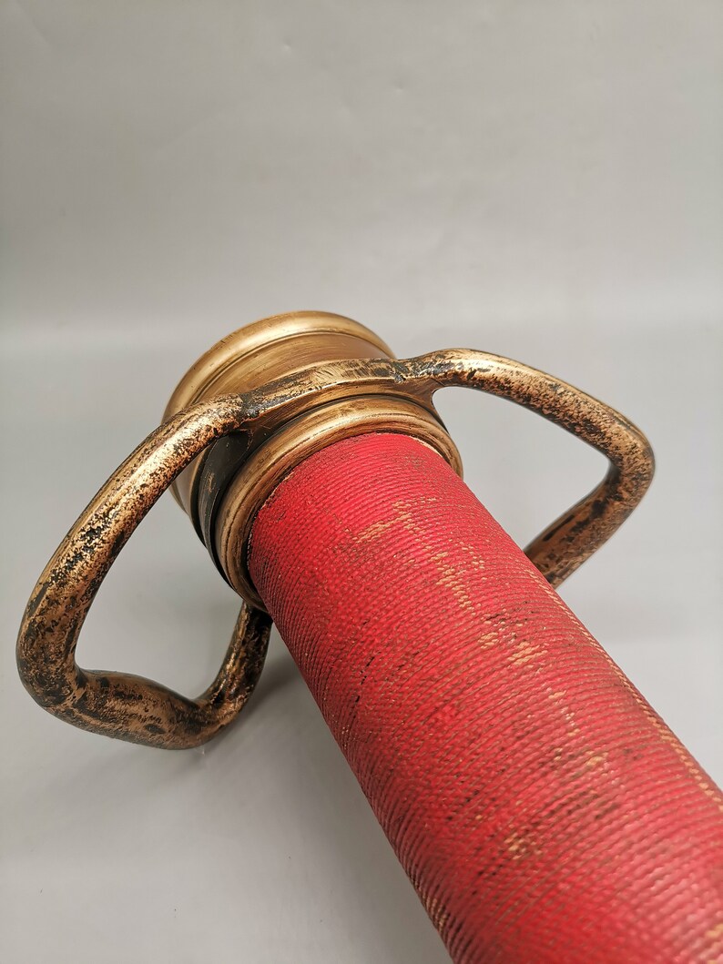 Antique Solid Brass Fire Hose Nozzle With Double Handle Etsy