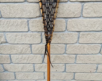 1950s' Canadian Mohawk Wooden Lacrosse Stick, 42"*7", very good condition