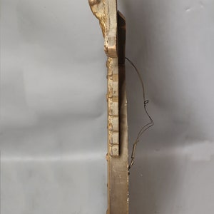 Espelho convexo antigo de madeira com águia americana, 13 colônias, 76 cm de altura/46 cm de diâmetro do espelho, em muito bom estado. imagem 8
