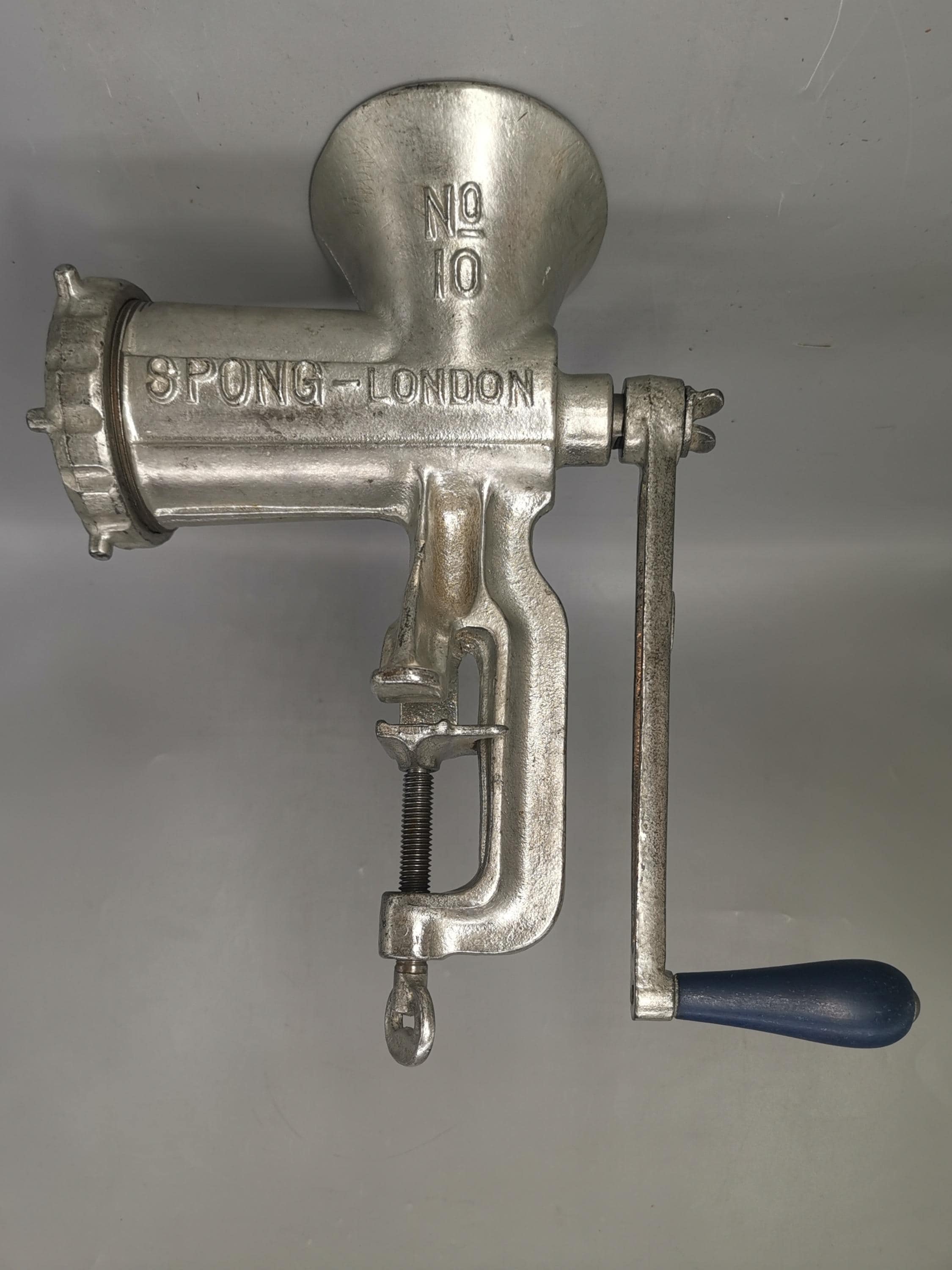 Vintage Spong Meat Grinde, Made in England, No.10. 12"*11"*3.5", Excellent Cleaning condition