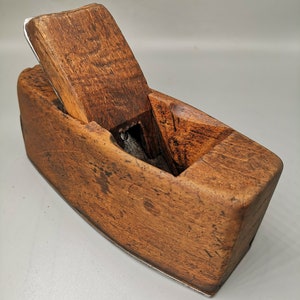 Antique &quot;JN Ramsay&quot; Wooden Hand Planer with Peugeot Freres Garanti Blade, 7.75&quot;*5&quot;*3&quot;, circa 1850s&#39;, Clean& very good condition