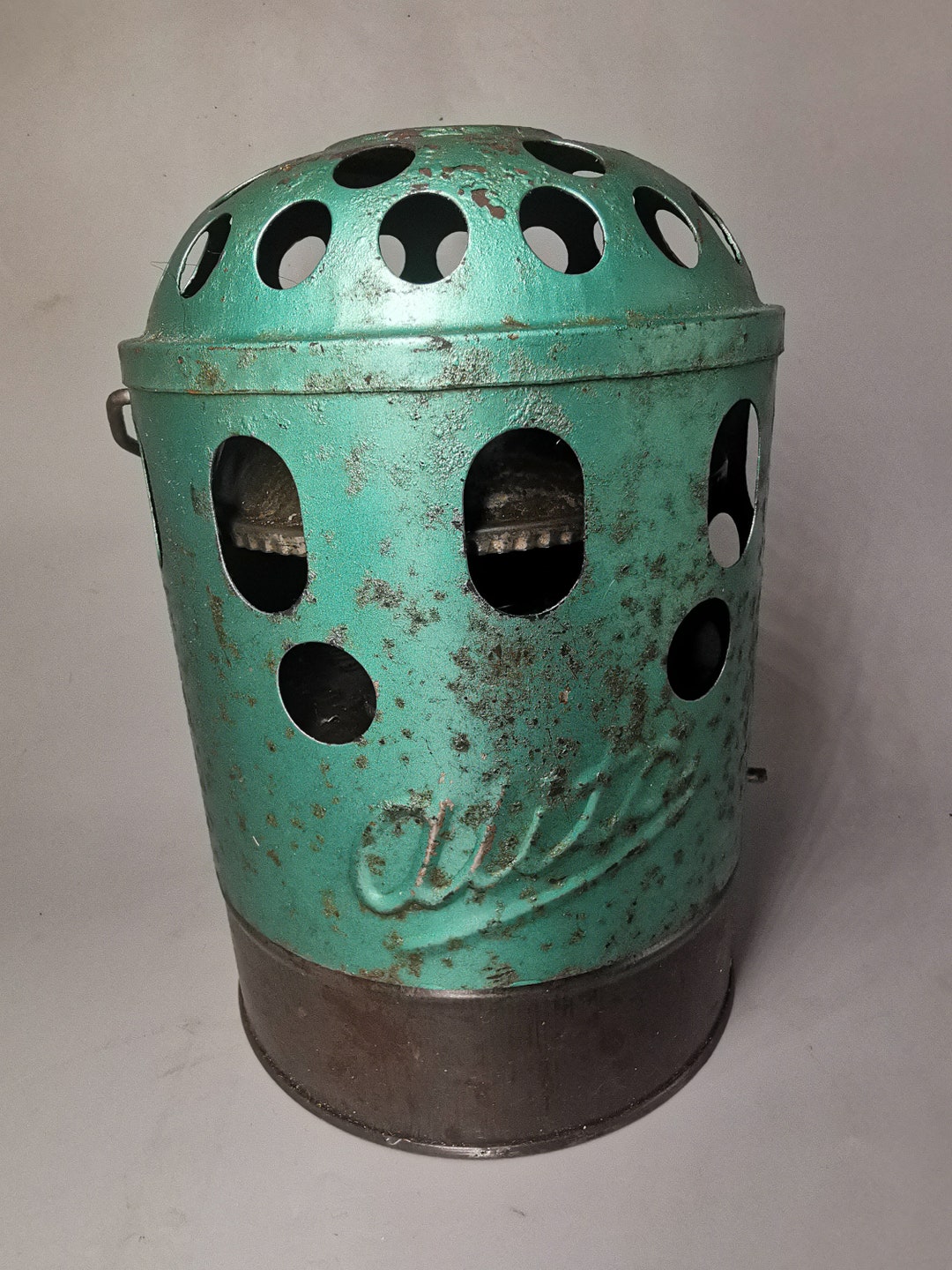 VINTAGE - Red Alita Outdoor Camping Portable Heater | Cage