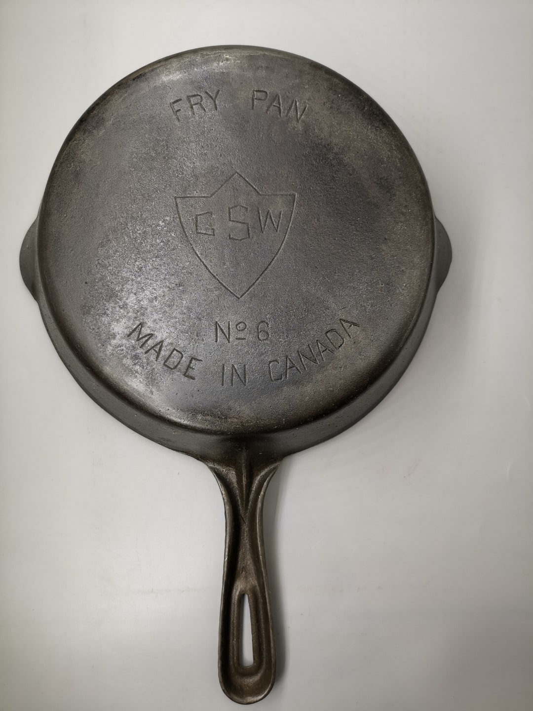 Vintage GSW Cast Iron Skillet/ Fry Pan No.6 Etsy