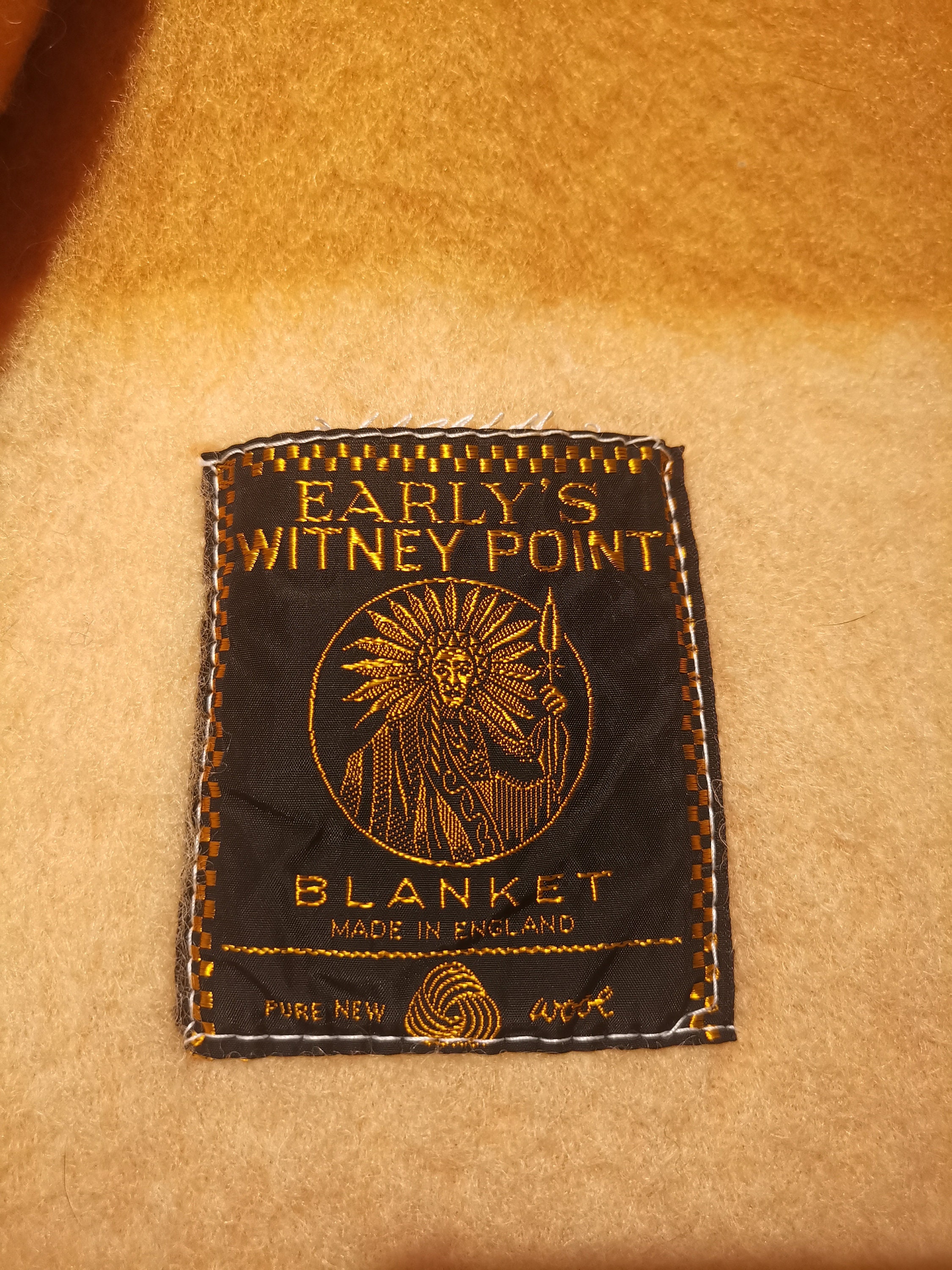 Vintage Early s Witney Point Pure Wool Blanket 9072 Made in England 4 Points Blanket Mint Condition Etsy Canada