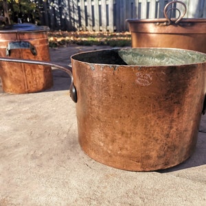 Antique Geo Sparrow & Co Red Copper Pot, circa 1900s, Diameter 14.75&quot;/Depth10&quot;, 8kg, no leaking, Toronto, Ont, Canada