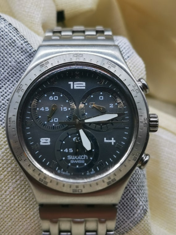 swatch irony chronograph watch 4 jewels