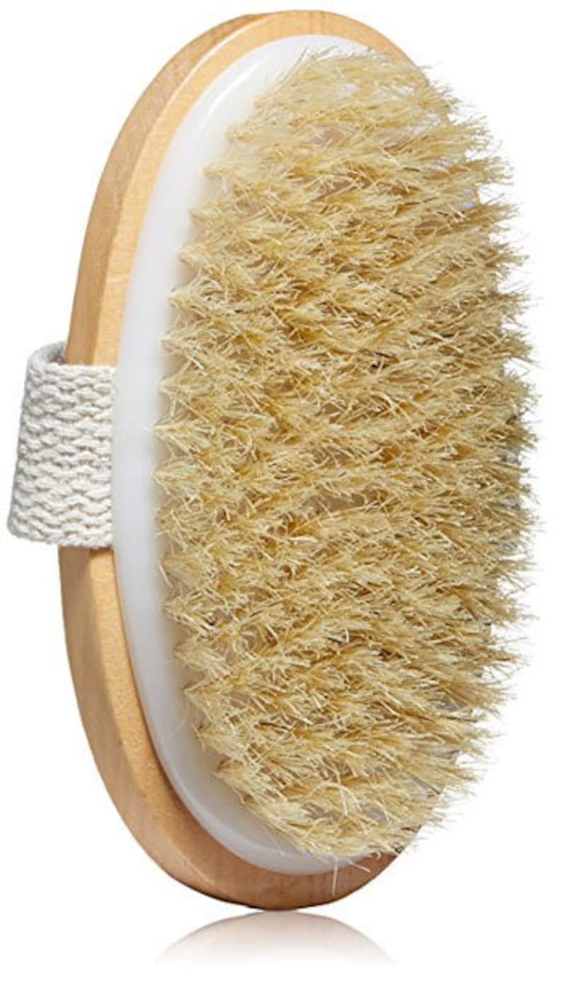 Boar Bristle Dry Skin Exfoliating Body Brush Etsy