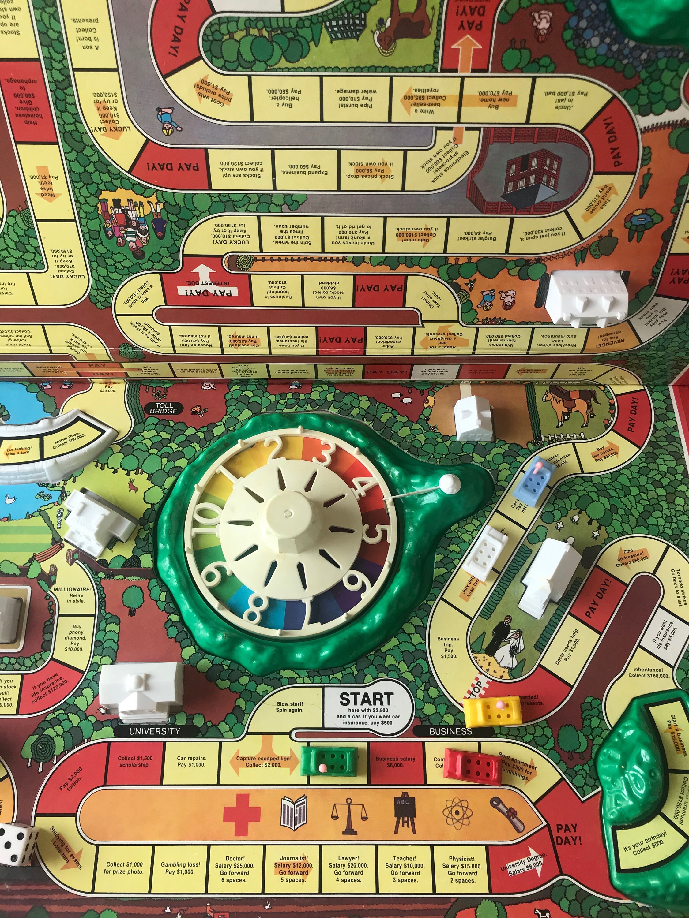 Vintage Game of Life Board Game — Forest & Found