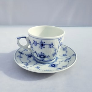 Royal Copenhagen Blue Lace demitasse cup and saucer