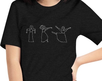 Kate Bush Wuthering Heights Dance Black/Gray/Navy Tee Shirt