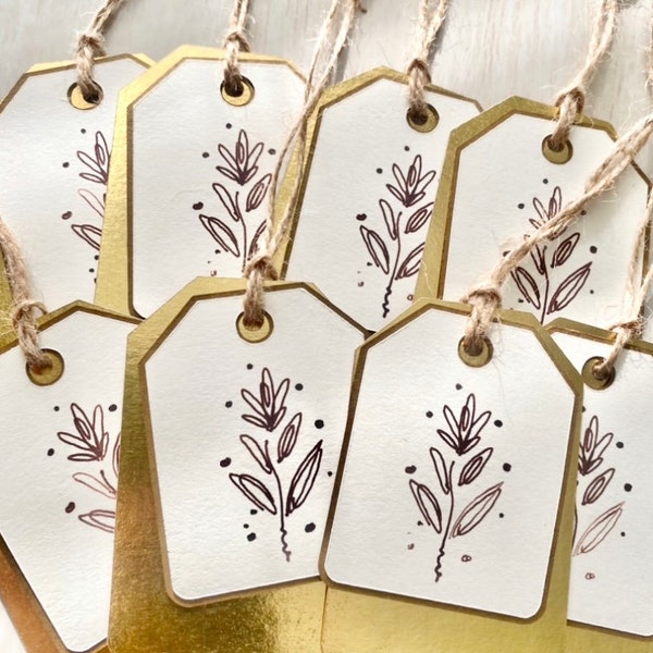 fancy paper for letter writing Small Gold Valentines Day Tags Personalization Optional