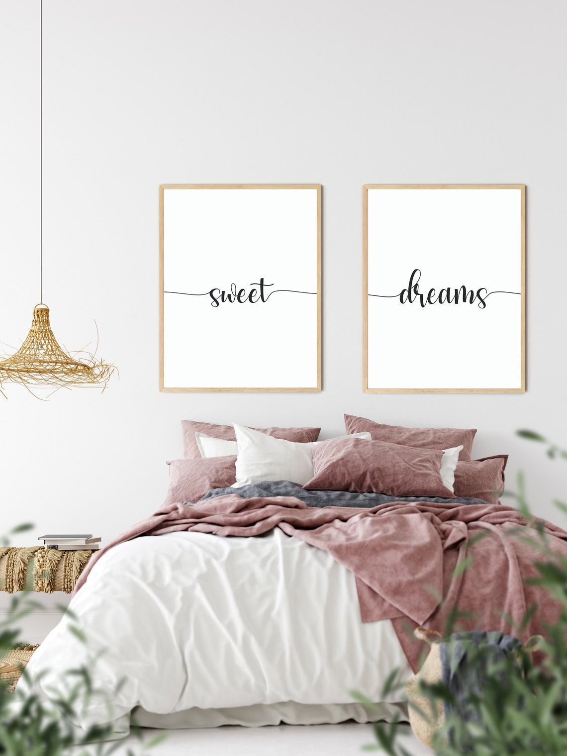 Sweet Dreams Wall Art, Printable Wall Art, Digital Download, Digital