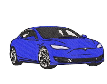 Car Machine Embroidery Design, Machine Embroidery Design 6 Sizes - INSTANT DOWNLOAD
