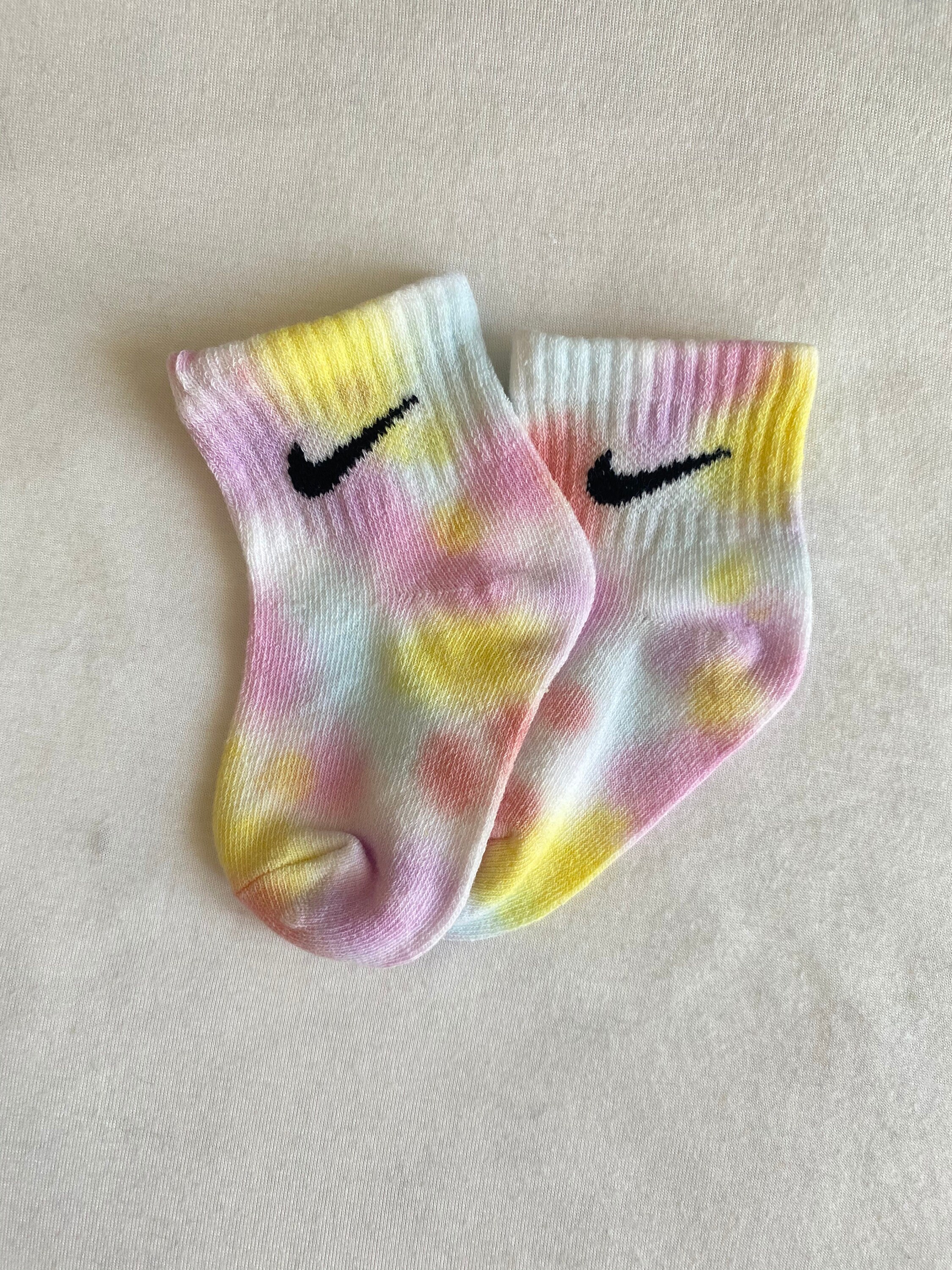 pastel tie dye nike socks