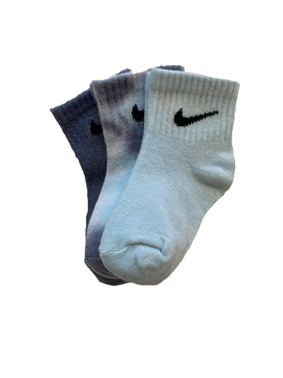 Dyed Nike Socks the Blues Size Baby & Toddler Etsy
