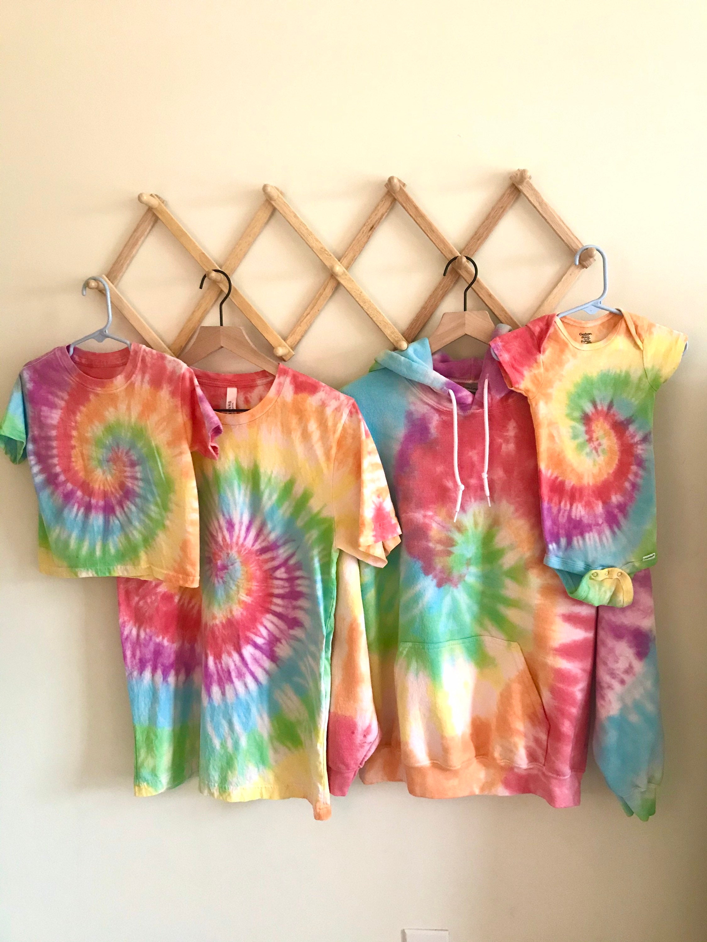 Custom Family Tie Dye Set Mommy and Me 