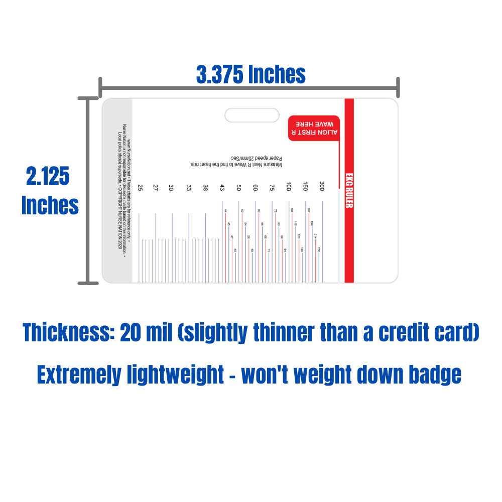 EKG Ruler Printable Template