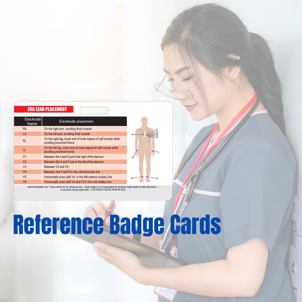 STEMI 12 Lead Reference and 12 Lead EKG (ECG) Placement Reference ...