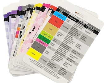 Nurse Nation 30 Vertical Badge Reference Cards Set - Nursing, Lab Values, EKG, Vitals, and More! (Bonus Cheat Sheets)