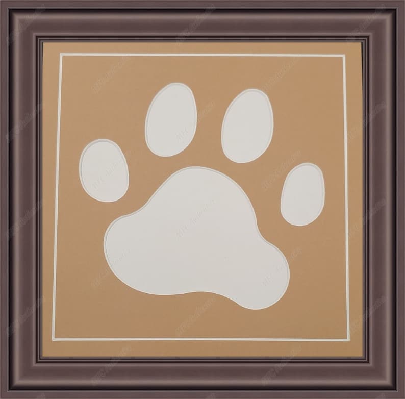 dog-paw-print-photo-frame-photo-collage-custom-picture-frame-etsy