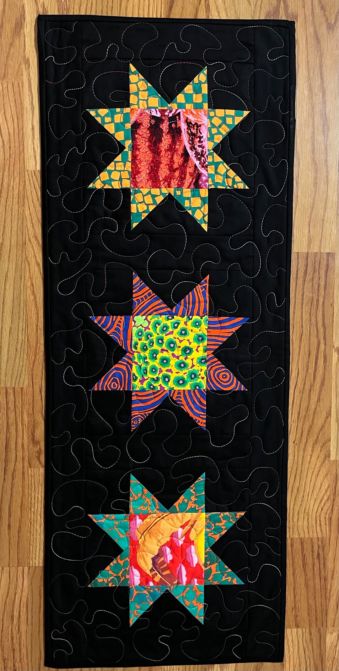 Stars Heritage Quilted Table Runner NCU0LDH470 main image 1