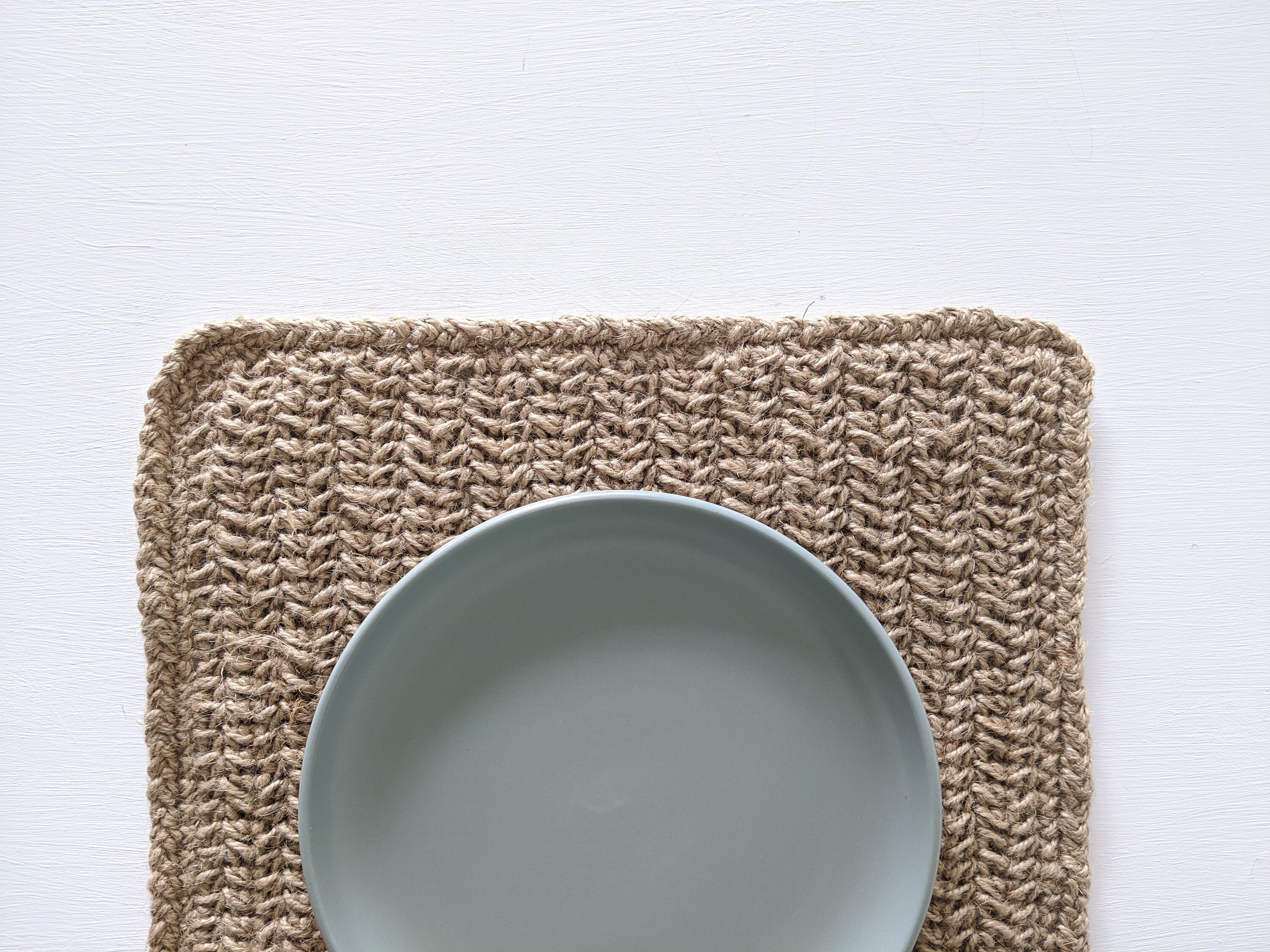 Handmade rustic square placemat Etsy