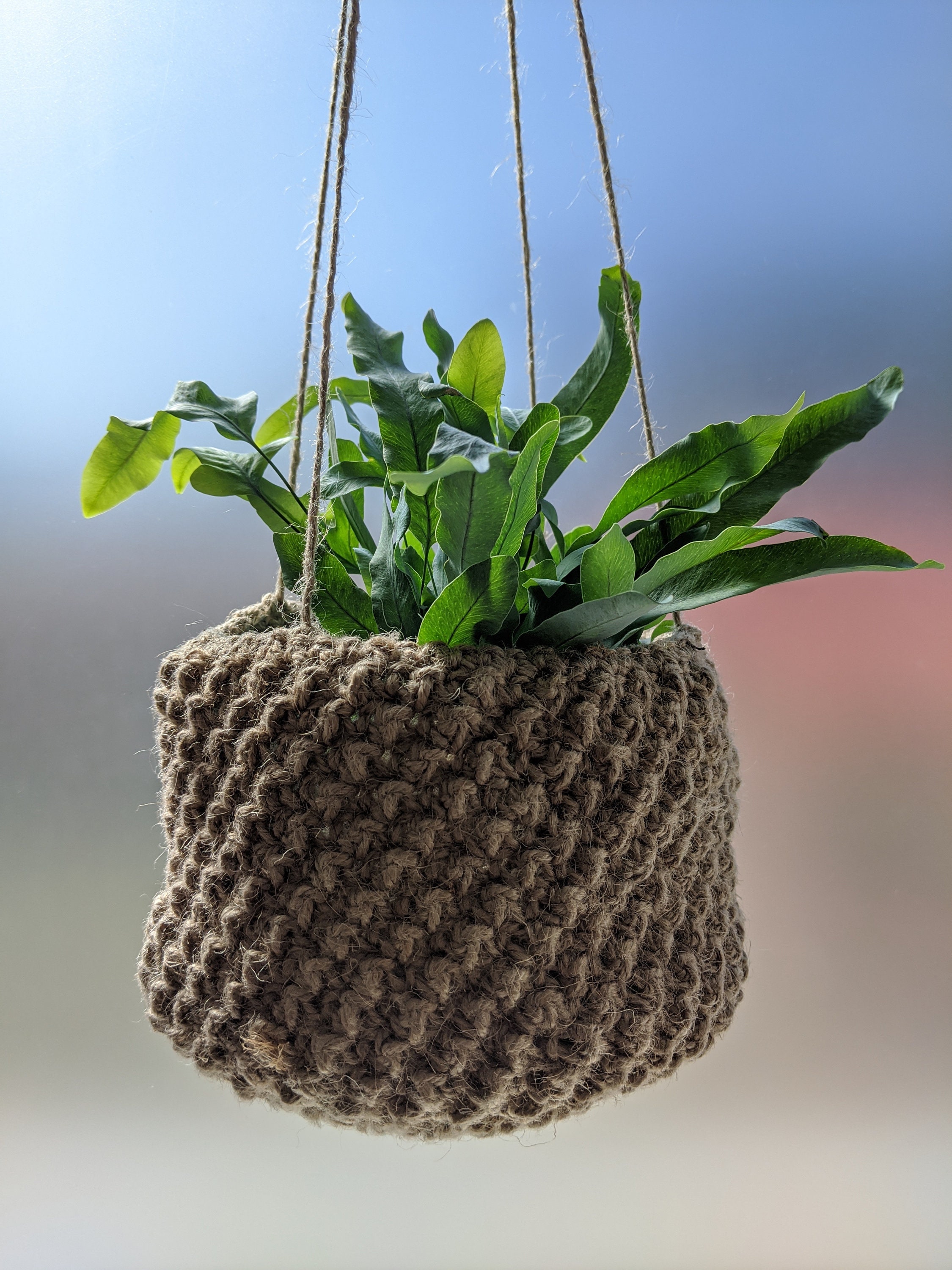 Hanging plant basket Etsy
