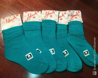 Wow 9 pair 1990/'s Vintage Crew Cotton Socks with Assorted Colors Size 10-13