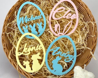Personalized 3D-printed Easter decorations | Easter gift | Easter tags with name | Easter | Easter ornaments | Easter nest | Easter basket