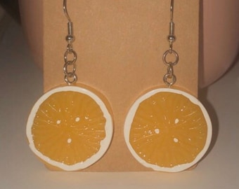 Lemon Slice Dangle Earrings