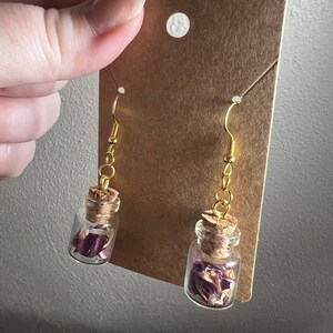 Rose Bottle Earrings