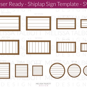 signe de shiplap SVG, modèle de signe de ferme au laser, fichiers découpés au laser bricolage pour signe avec cadre, téléchargement immédiat de découpes de bois Glowforge