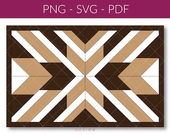 wood barn quilt sign SVG, laser farmhouse sign template,  DIY mosaic laser cut files for sign, Glowforge laser cutouts instant download