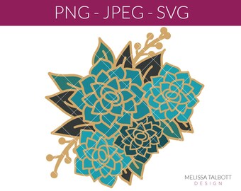 Floral SVG, spring sign laser cut files, nursery sign home decor designs, greenery DIY sublimation flowers and leaves laser cutter ready PNG