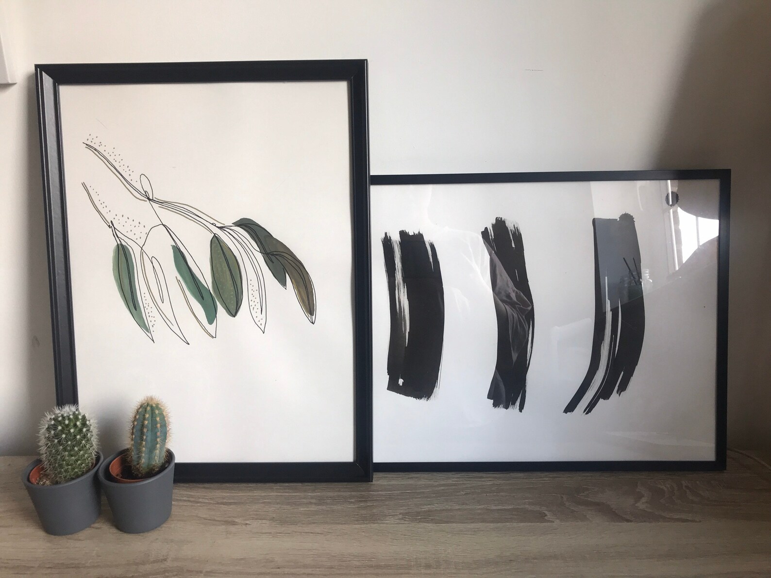 2 abstract handmade prints Etsy