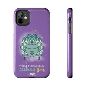 Witchy Manifest iPhone  Case, Gift for Witch, Witchy Gifts, Magical Gifts, Purple Witchy Phone Case, Phine Case Gift, Spiritual Gifts