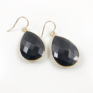 Black Onyx Drop Earrings