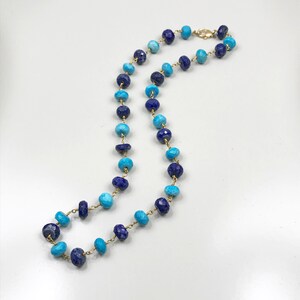 Lapis & Turquoise Bead Necklace