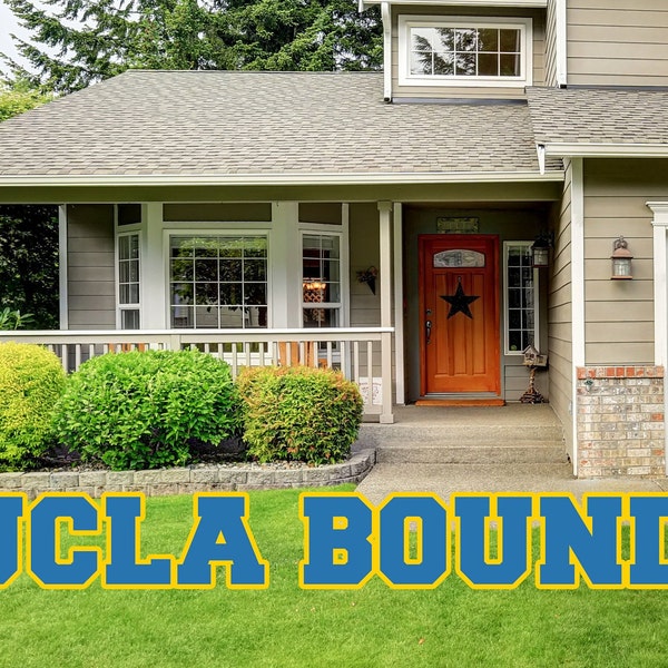 UCLA Bound Yard Letters – Graduation Party Decoration