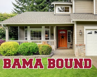 Bama Bound Yard Letters – Alabama Crimson Tide Graduation Decoration