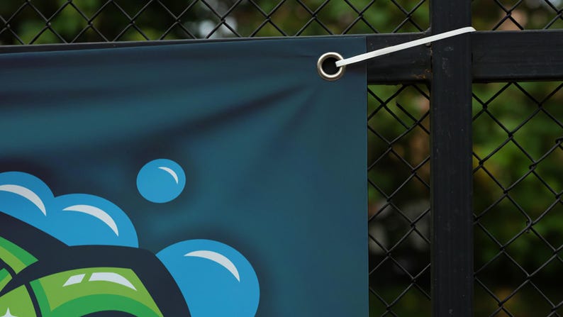 CUSTOM VINYL BANNERS - Event Banner - Business Banner - Free Overnight Shipping - Waterproof Hemmed With Metal Grommets Print Banner image 4