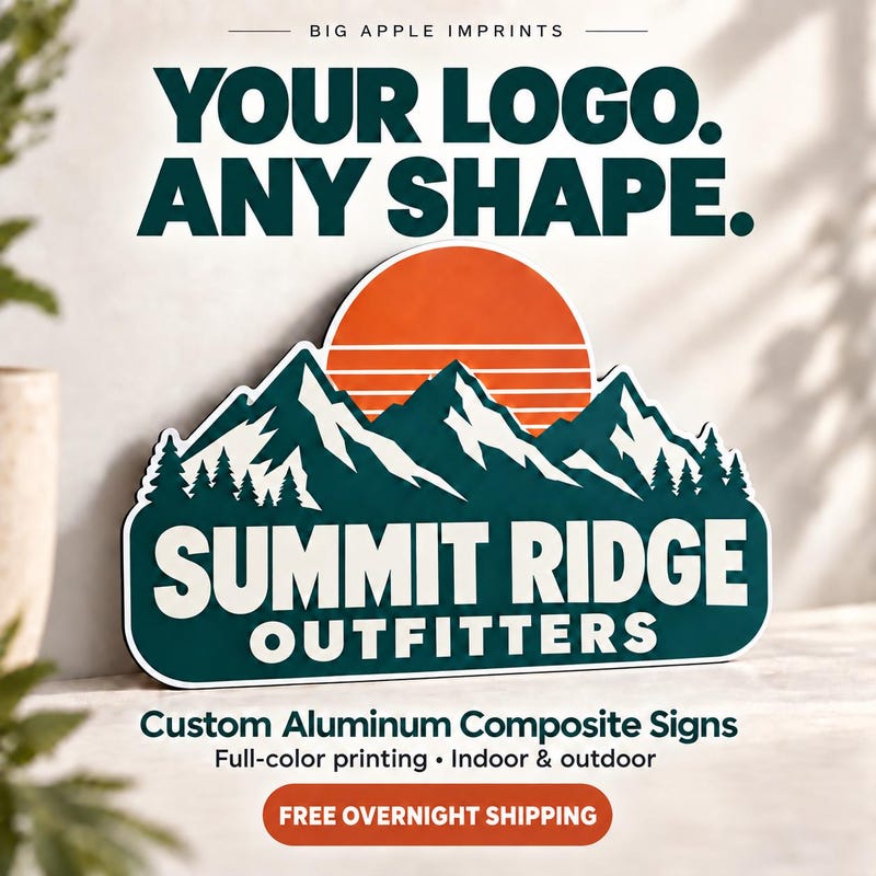 Custom Metal Sign on Post - Etsy