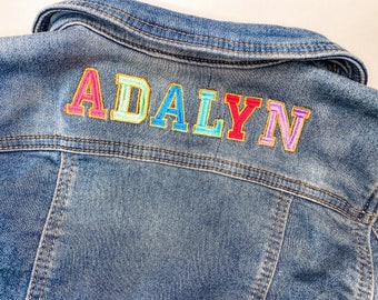 Girls Embroidered Kids Jean Jacket